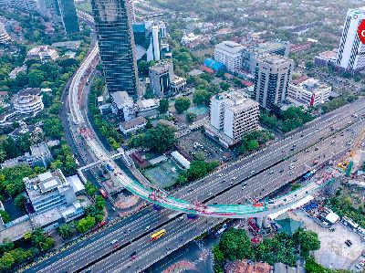 Mantul! Jembatan Lengkung LRT Jabodebek Karya Anak Bangsa
