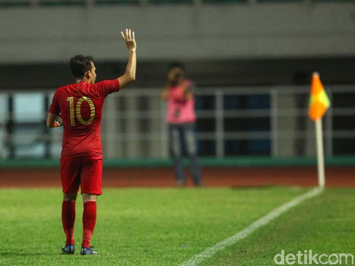 Egy Maulana Vikri menjadi starter saat Indonesia melawan Thailand. (Foto: Rifkianto Nugroho/detikcom) Egy Maulana Vikri menjadi starter saat Indonesia melawan Thailand. (Foto: Rifkianto Nugroho/detikcom)
