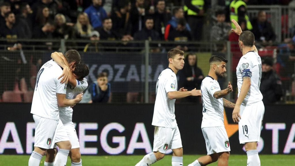 Timnas Italia mencatatkan rekor 10 kemenangan beruntun (AP Photo/Kemal Softic)