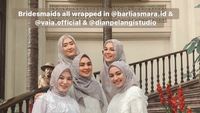 Gaya Para Selebgram Hijab Jadi Bridesmaid di Penikahan Dian Pelangi