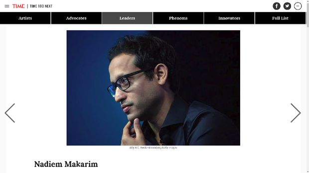 Nadiem Makarim masuk daftar TIME 100 Next