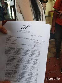 Bukti surat permohonan kejelasan hukum