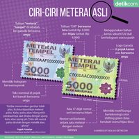 Awas Meterai Palsu! Ini Ciri-ciri yang Asli