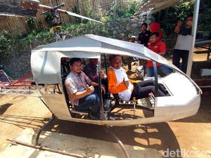 Disorot Menristek, Helikopter Rakitan Jujun Dicek Lapan Disorot Menristek, Helikopter Rakitan Jujun Dicek Lapan