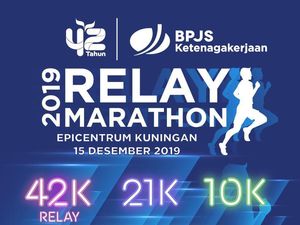 HUT Ke-42, BPJAMSOSTEK Gelar Relay Marathon
