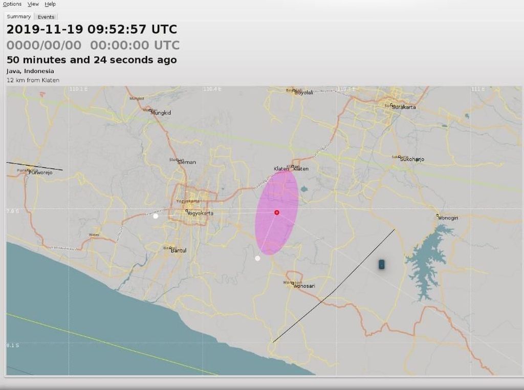 Gempa Darat M 1,7 Terjadi di Klaten Sore Ini Gempa Darat M 1,7 Terjadi di Klaten Sore Ini