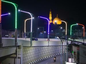 Potret Banda Aceh yang Makin Kece berkat Lampu Warna-warni