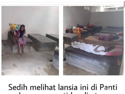 Viral Lansia Tidur di Coran Tanpa Alas, Ini Kata Pendiri Panti