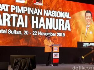 Buka Rapimnas Hanura, OSO Puji Kader Tak Goyah Rayuan Pengkhianat Partai