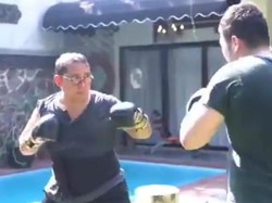 Saat Duo Fadli Zon-Fahri Hamzah Kompak Latihan Tinju