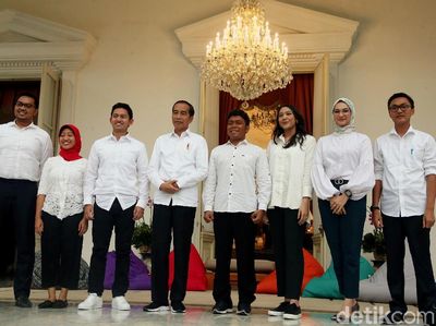 Momen Jokowi Kenalkan 7 Staf Khusus Baru dari Kalangan Milenial