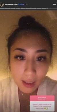 Instastory Vanessa Surya