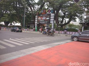 Bah! Pagar Besi 10 Meter di Lapangan Merdeka Medan Dicuri