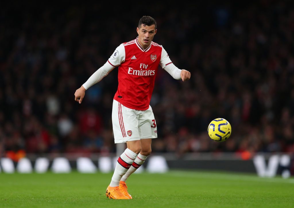 LONDON, ENGLAND - OCTOBER 27: Granit Xhaka of Arsenal during the Premier League match between Arsenal FC and Crystal Palace at Emirates Stadium on October 27, 2019 in London, United Kingdom. (Photo by Catherine Ivill/Getty Images)