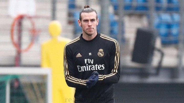 Gareth Bale berlatih bersama Real Madrid di Valdebebas, Madrid, Kamis (21/11/2019)