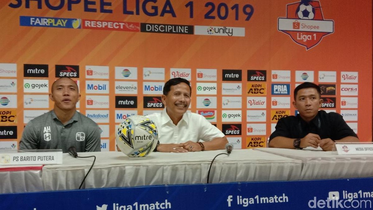 Djajang Nurjaman puas Barito Putera gapai satu angka dari kandang Persib Bandung. (Foto: Wisma Putra/detikcom)