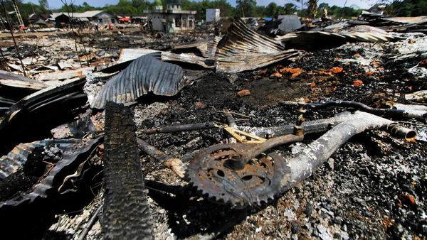 Pasca-Kebakaran, Desa Sungai Bali Luluh Lantah