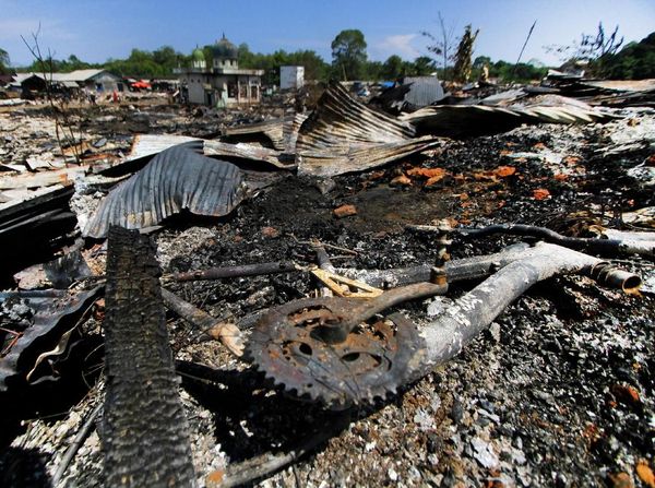 Pasca-Kebakaran, Desa Sungai Bali Luluh Lantah