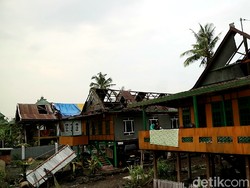 Puting Beliung Terjang Soppeng Sulsel, Puluhan Rumah Rusak