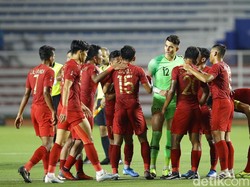 Indonesia Ditahan Singapura Tanpa Gol di Babak Pertama