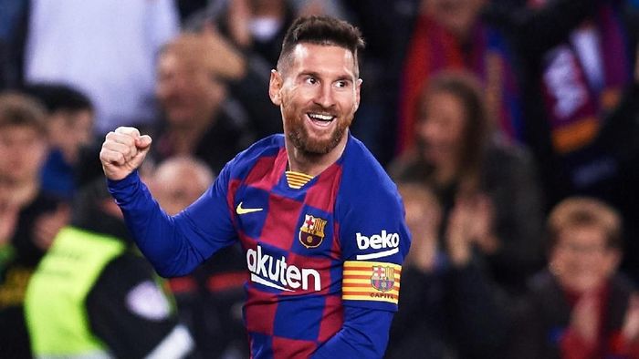 Striker Barcelona Lionel Messi. (Foto: Alex Caparros / Getty Images)