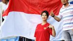 Dukung Timnas Indonesia Lawan Thailand, Miyabi Kibarkan Bendera Merah Putih