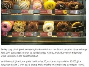 Heboh Cuitan Netizen Soal Pegawai Minimarket Wajib Beli Donat yang Tak Laku Heboh Cuitan Netizen Soal Pegawai Minimarket Wajib Beli Donat yang Tak Laku