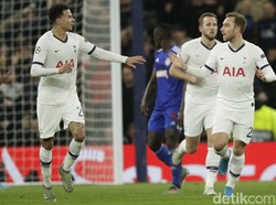Namun, tuan rumah bisa bangkit lewat Dele Alli yang memperkecil skor di akhir babak pertama. AP Photo/Matt Dunham.