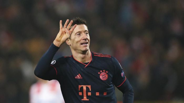 Robert Lewandowski memimpin daftar top skorer tahun 2019 (AP Photo) Robert Lewandowski memimpin daftar top skorer tahun 2019 (AP Photo)