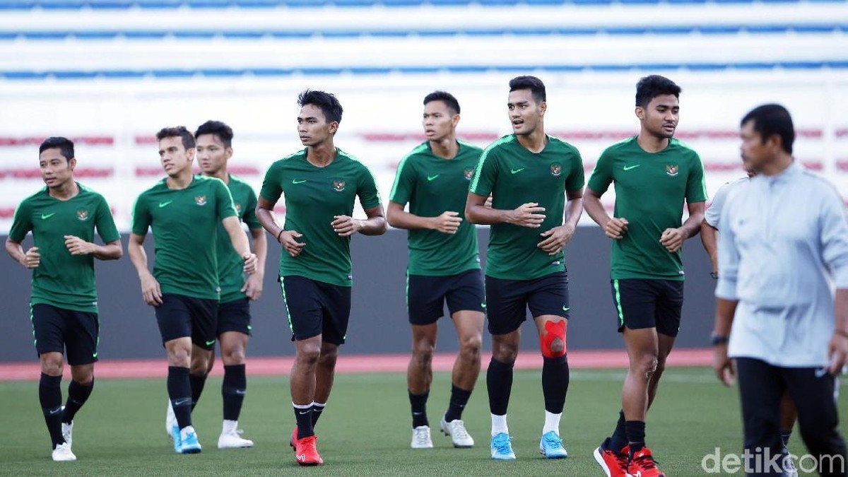 Pemain Timnas Indonesia U-22 dipastikan tak ada menyantap daging babi. (Foto: Grandyos Zafna/detikcom)