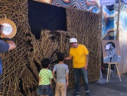 Instalasi Bambu Jenderal Sudirman Nus Salomo Dipajang di Dukuh Atas