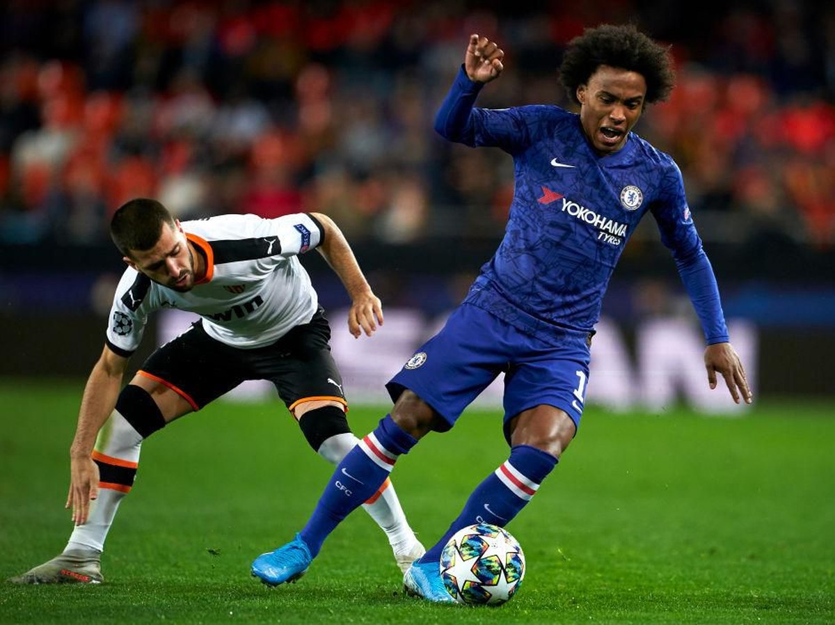 Laga Valencia vs Chelsea berakhir 2-2. (Foto: Manuel Queimadelos Alonso/Getty Images)