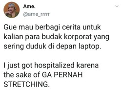 Viral Netizen Budak Korporat Sakit Leher Menahun Karena Kelamaan Kerja