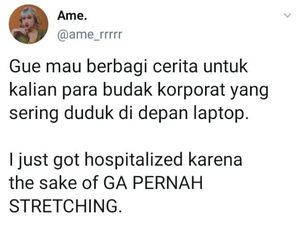 Viral Netizen Budak Korporat Sakit Leher Menahun Karena Kelamaan Kerja Viral Netizen Budak Korporat Sakit Leher Menahun Karena Kelamaan Kerja