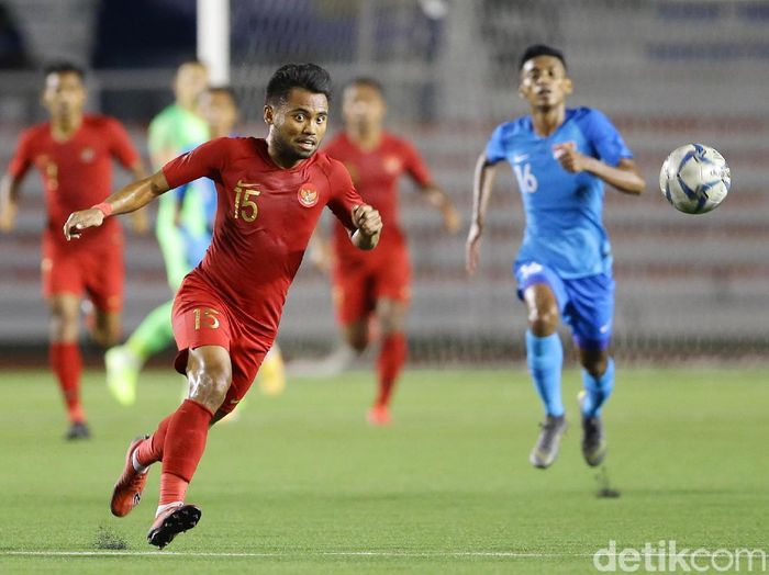 Timnas Indonesia U-22 menghadapi Timnas Brunei Darusslam U-22 di lanjutan Grup B SEA Games 2019. (Foto: Grandyos Zafna/detikcom) Timnas Indonesia U-22 menghadapi Timnas Brunei Darusslam U-22 di lanjutan Grup B SEA Games 2019. (Foto: Grandyos Zafna/detikcom)