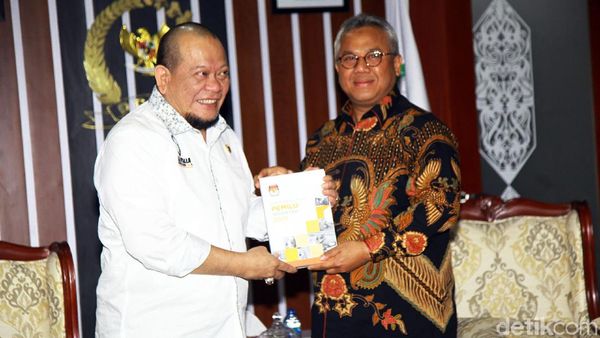 KPU laporkan Hasil Pemilu 2019 ke DPD