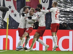Dua Gol di Penghujung Laga Loloskan Leipzig ke Babak 16 Besar