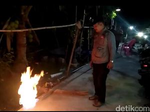 Warga Lamongan Dihebohkan Gas yang Bisa Menyala dari Pengeboran Sumur