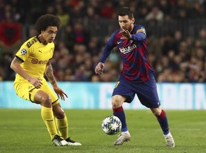 Suarez-Messi Antar Barcelona Ungguli Dortmund di Babak Pertama