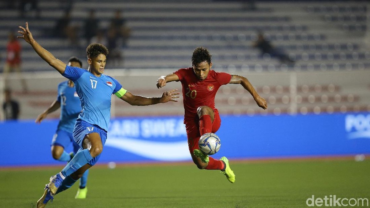 Indonesia U-22 kalahkan Singapura 2-0 (Foto: Grandyos Zafna/detikSport)