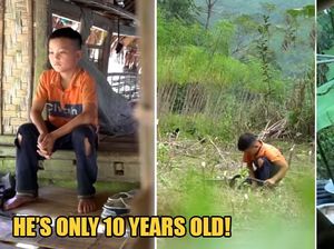 Ayah dan Neneknya Meninggal, Bocah Ini Berkebun dan Hanya Makan Sayur Ayah dan Neneknya Meninggal, Bocah Ini Berkebun dan Hanya Makan Sayur