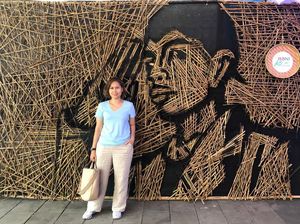 Alasan Nus Salomo Pakai Bambu di Karya yang Dipajang di Dukuh Atas