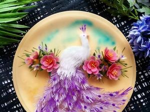 Bagai Lukisan! Jelly Ini Tampilkan Gambar Bunga hingga Burung Merak