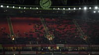 Arsenal menjamu Frankfurt di matchday V Liga Europa, Jumat (29/11/2019) dini hari WIB. Meski laga ini masih menentukan untuk Arsenal, tak banyak suporter yang datang ke stadion. Foto: Mike Hewitt/Getty Images