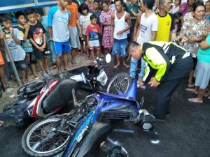 2 Orang Ditemukan Terbakar di Pinggir Jalan Rembang