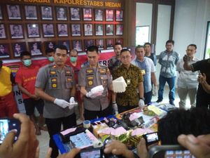 Polisi Tangkap 7 Kurir Narkoba di Medan, 1 di Antaranya WN Malaysia