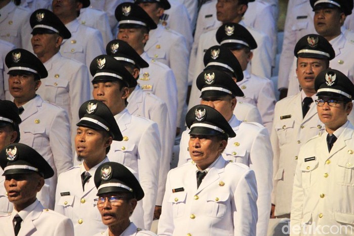 199 kades di Kabupaten Bandung dilantik serentak. (Foto: Wisma Putra/detikcom)