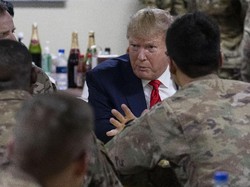 Trump Mendadak Kunjungi Tentara AS di Afghanistan