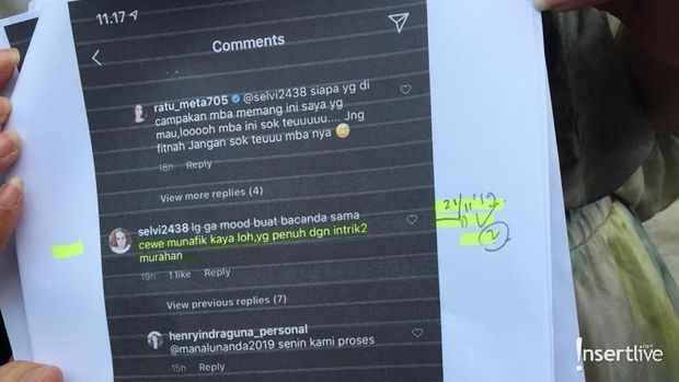 Komentar pelakor yang dituduhkan kepada Ratu Meta