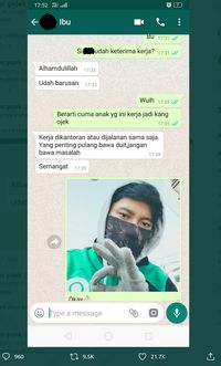 Pesan Menyentuh Ibu buat Sang Anak yang Jadi Ojek Online